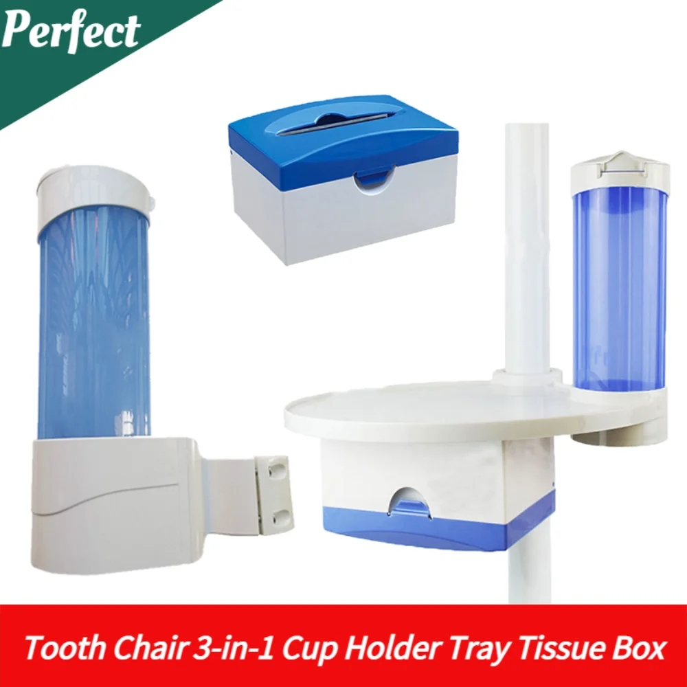 Teeth Whitening Tray - Oral Dental Chair Zubehör Getränkehalter 3-in-1