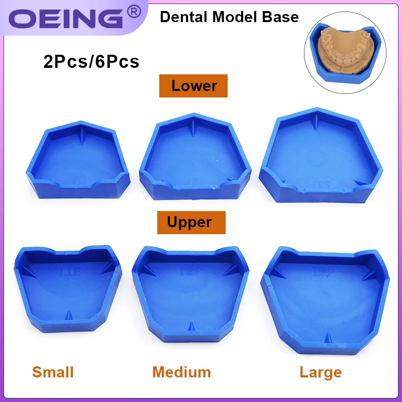 Teeth Whitening Tray - 2/6Pcs Dental Modell Basis Silikon Gips
