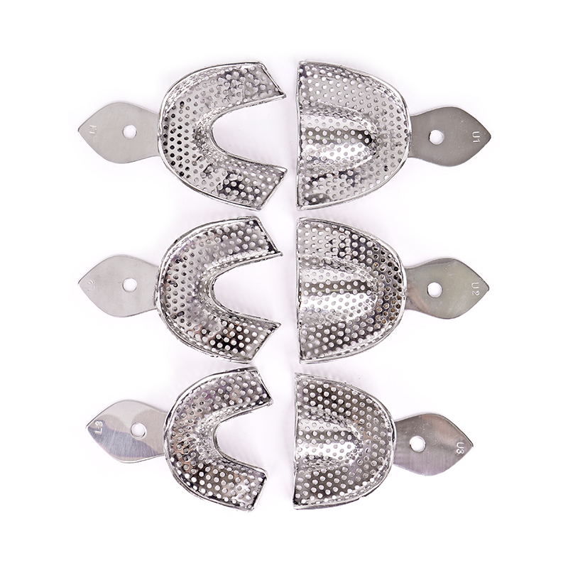 Teeth Whitening Tray - Zahnabdruckschale aus Edelstahl mit Loch, autoklavierbarer