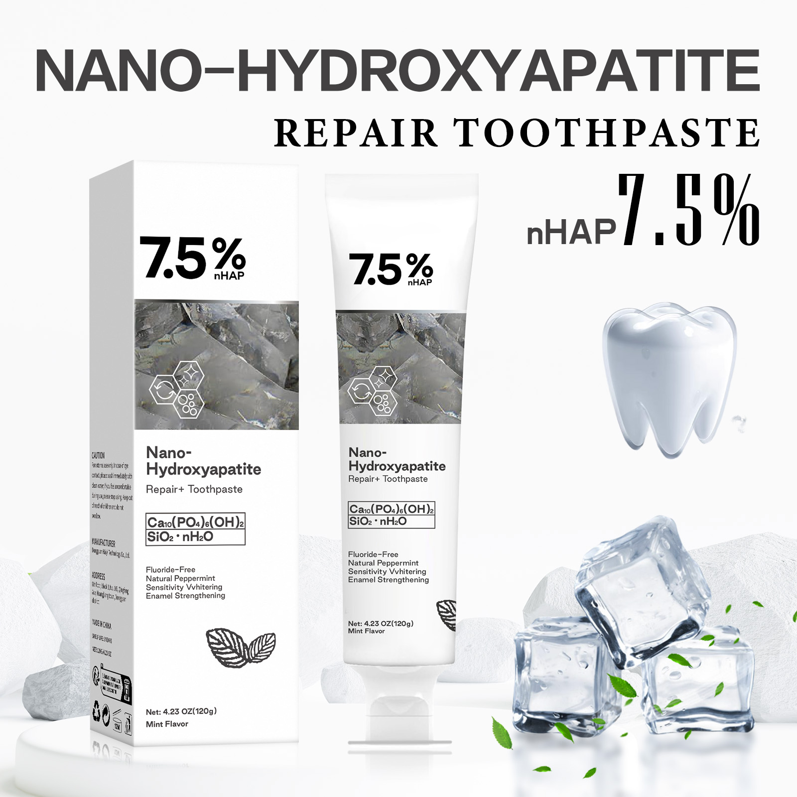 Teeth Whitening Best - Nano-Hydroxyapatit Zahnpasta zur Entfernung von Kaffee-