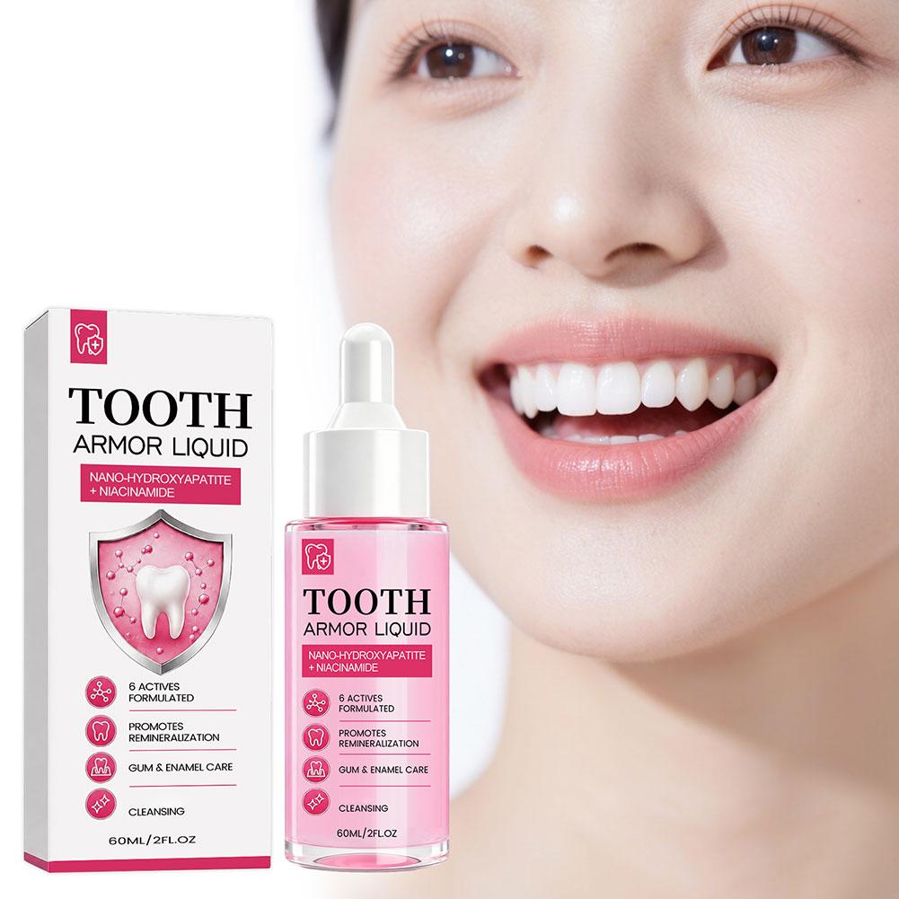 Whitening Mouthwash - 60ML Remineralisierendes Zahnfleisch- und Zahnschmelz-Weißungs-Mittel zur