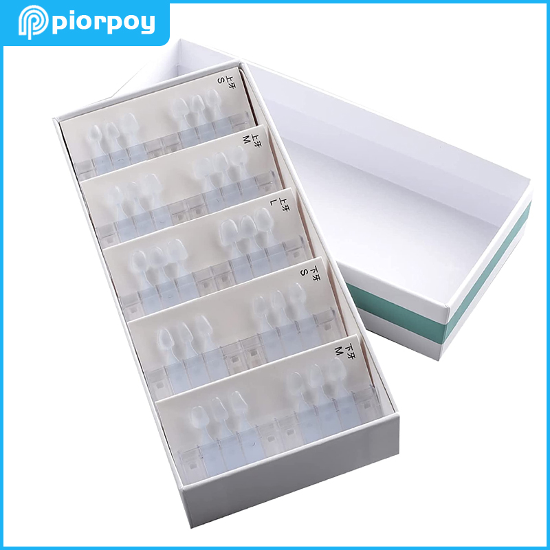 Teeth Whitening Moulds - PIORPOY Zahnveneers-Form, Zahnpartner, Verbundharz, lichthärtende Zähne,