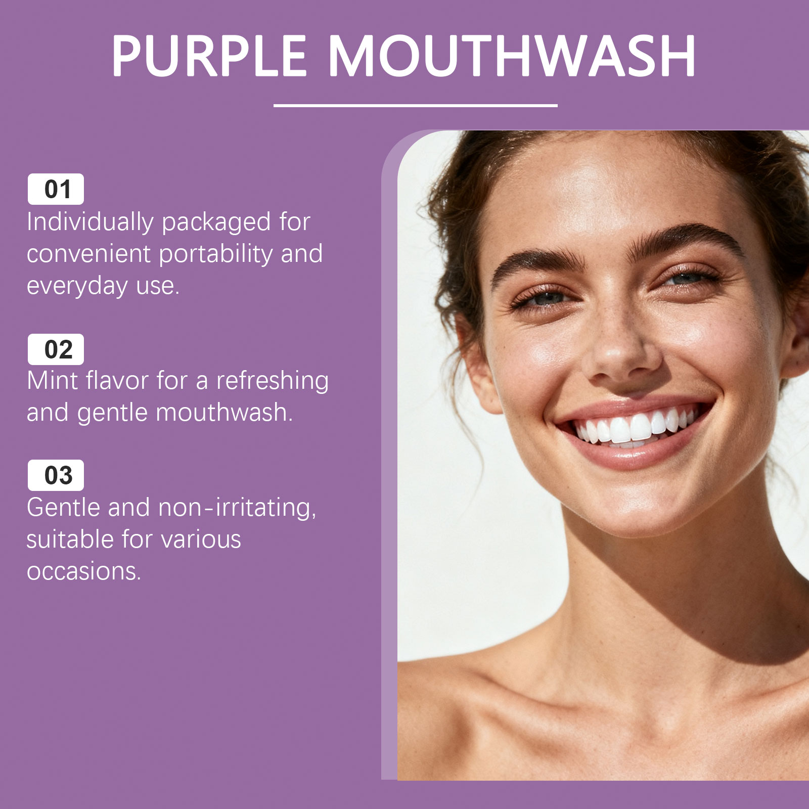 Lila Mundwasser zur Farbkorrek – Whitening Mouthwash Bewertung und Preis